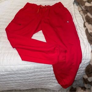 Figs Pop Red Uman Joggers